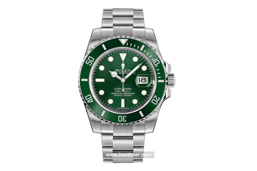 ساعت مچی مردانه رولکس مدل 116610LV Green یک ساعت دارای ایندکس شب نما درکنار طراحی صفحه منحصر به فرد